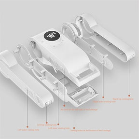 Shoe Dryer and Deodorizer - Auto Off Timer - Folding Design and Smart Panel