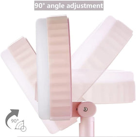 Mirror Folding Fan Light